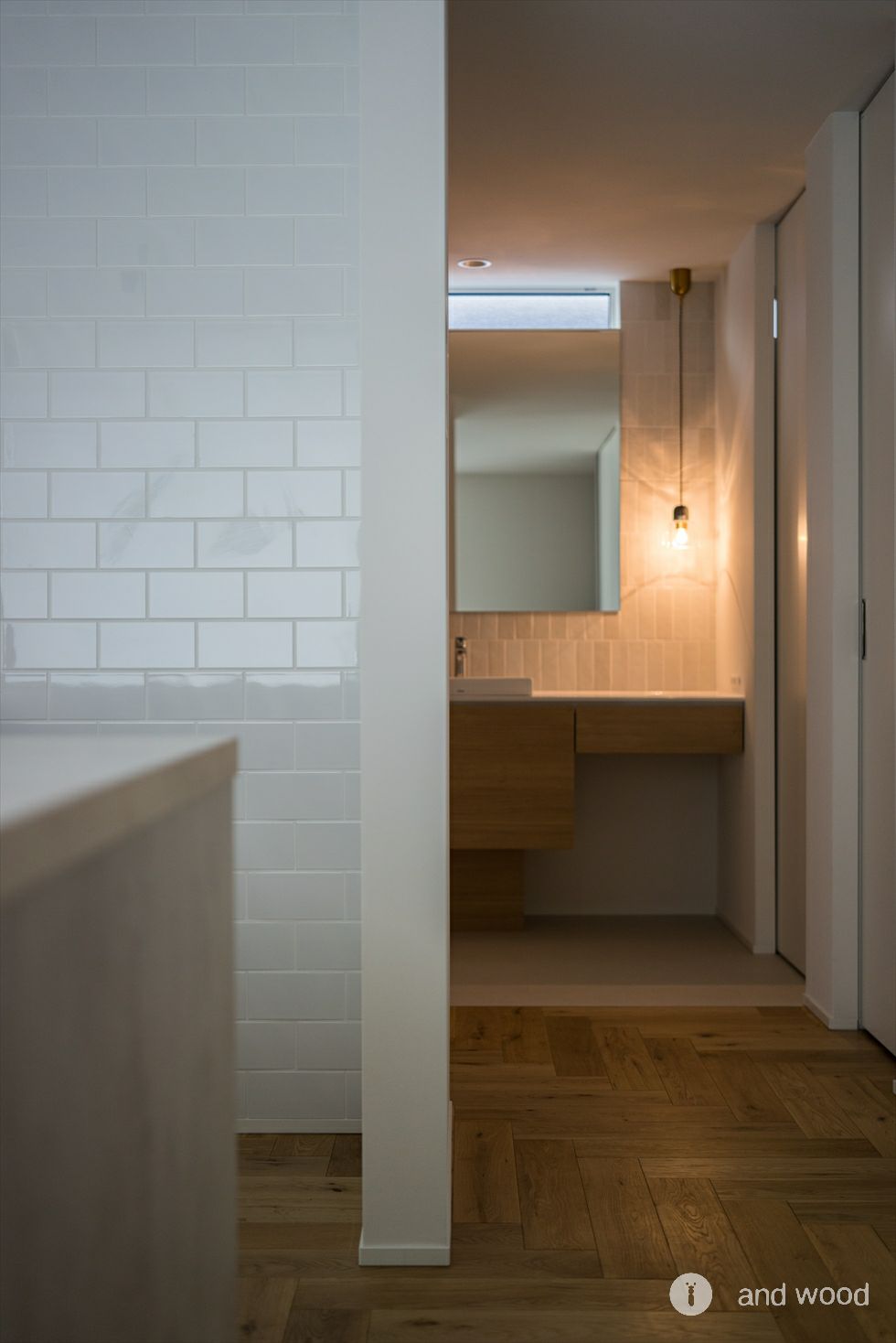 オーク ヘリンボーン 120幅 アンドウッド andwood 施工例 7