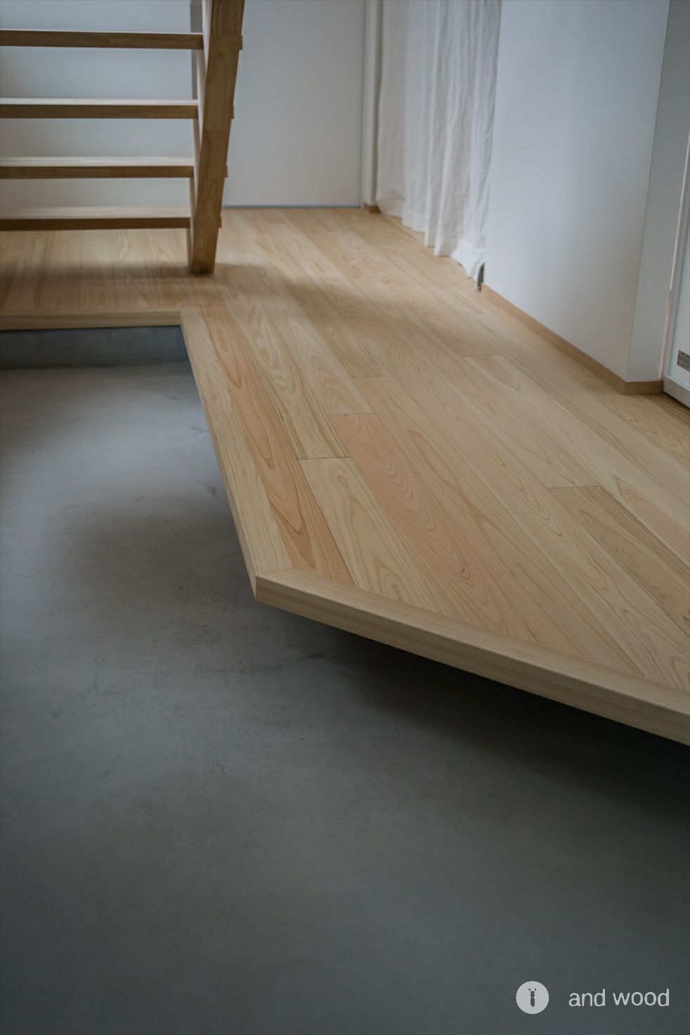 桧 ヒノキ 無節 フローリング アンドウッド andwood 新潟 施工例 2