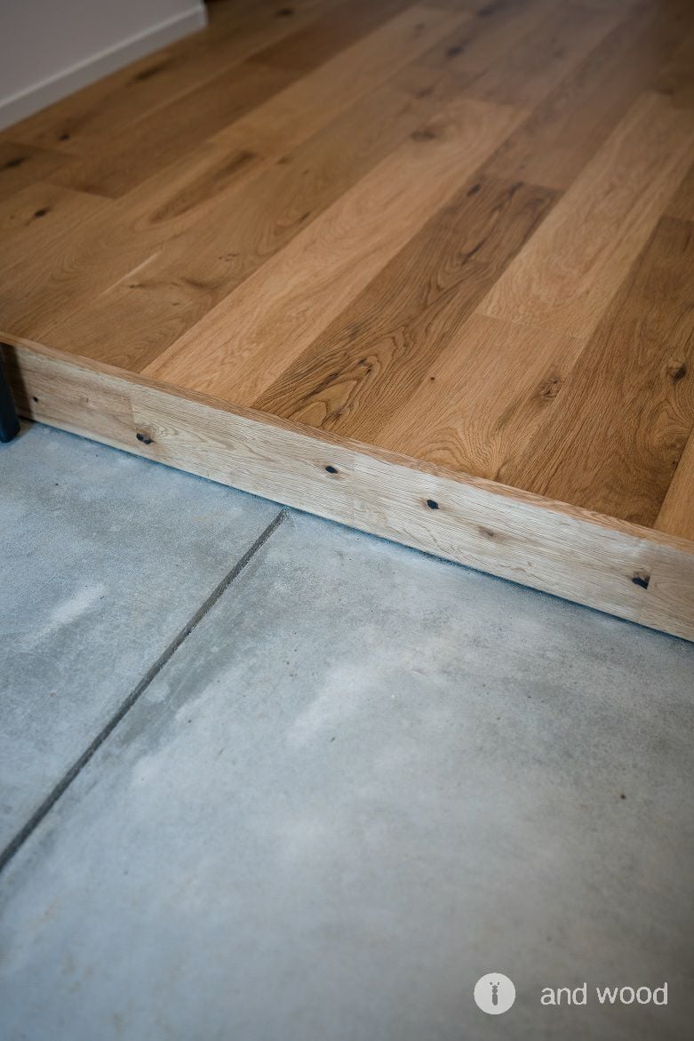 オーク 乱尺 無垢フローリング andwood アンドウッド 施工例 風間建築設計 6