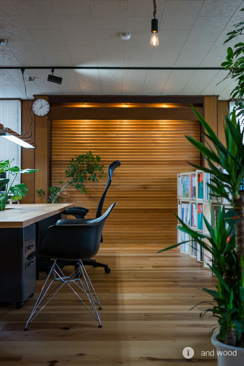 ヒッコリー ピーカン フローリング 施工例 andwood アンドウッド Livon舎 7