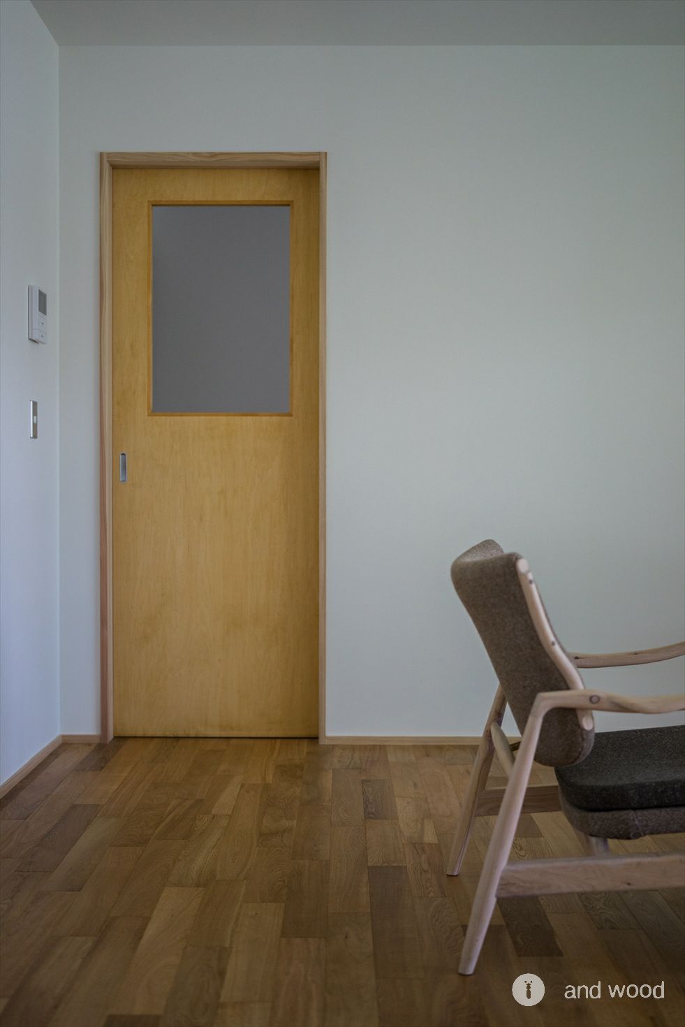 オーク 幅細 乱尺 無垢 フローリング アンドウッド andwood 宮崎建築 施工例 2