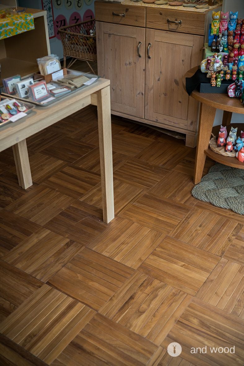 チーク パーケット ９Ｐ andwood アンドウッド 沼垂テラス 4