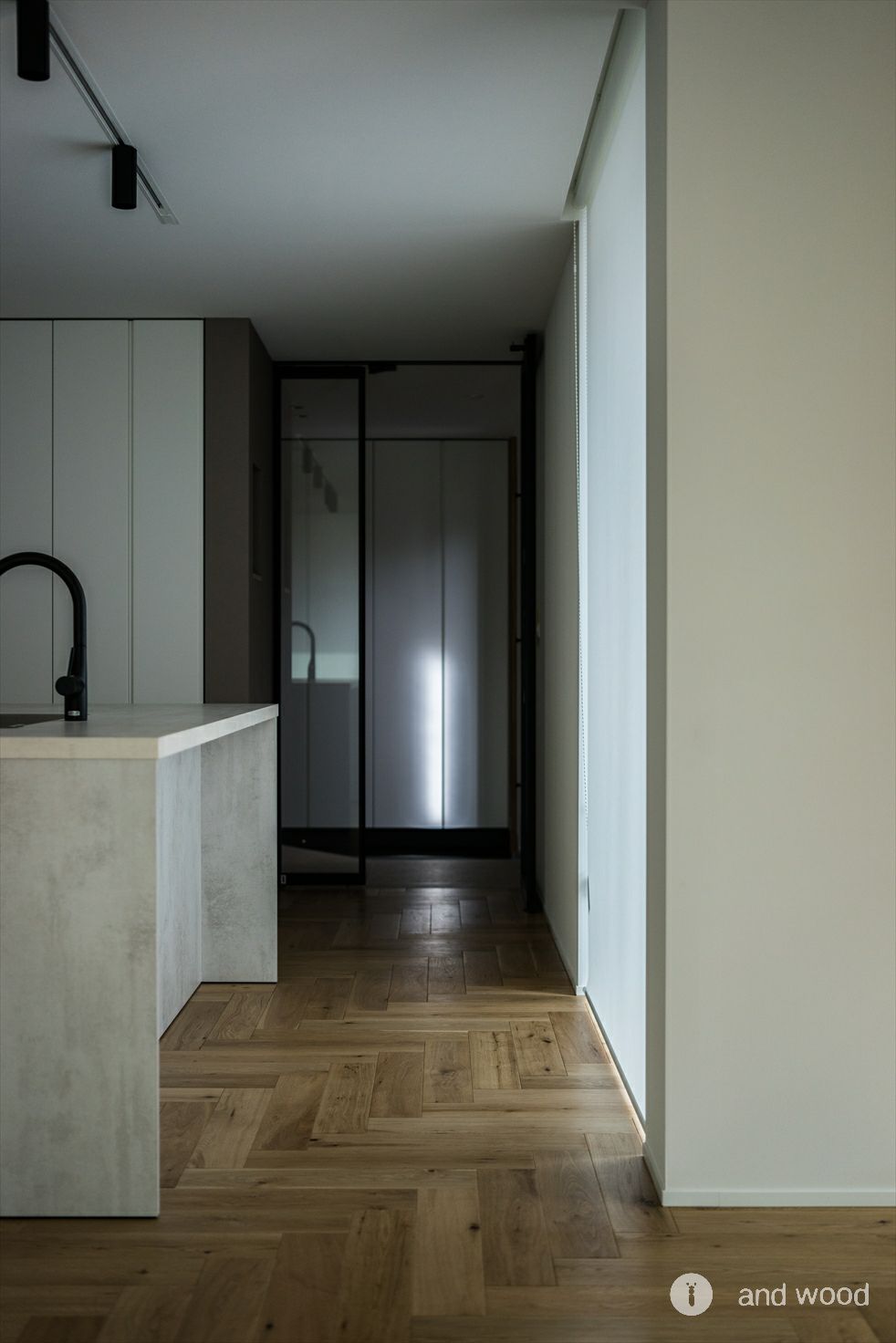 オーク ヘリンボーン 120幅 アンドウッド andwood 施工例 3