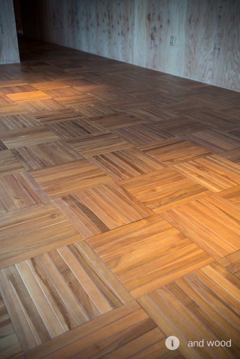 チーク パーケット 9Ｐ フローリング 施工事例 アンドウッド andwood 5