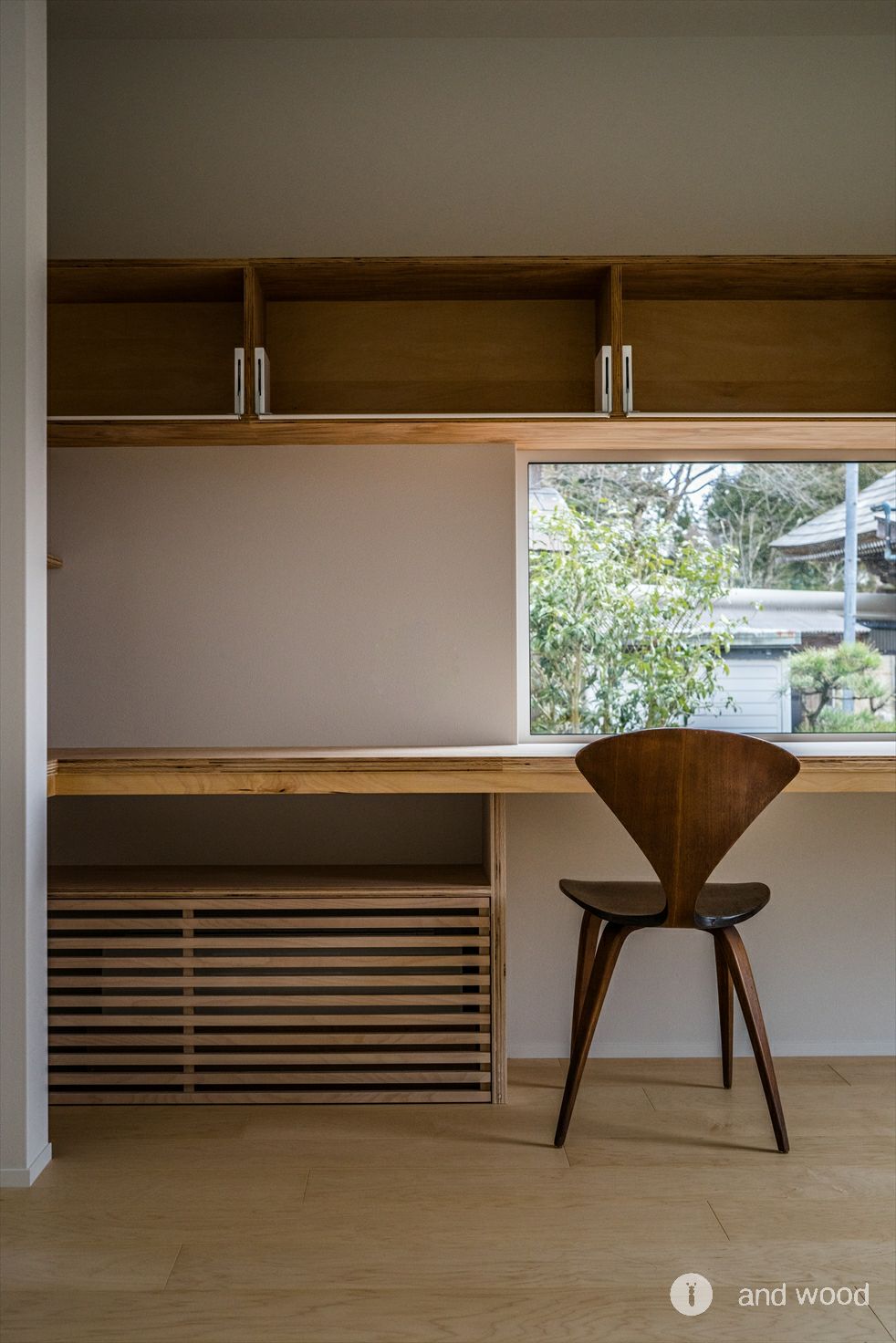 メープル プライウッド 和モダン フローリング 幅広 施工例 新築戸建 アンドウッド andwood 2