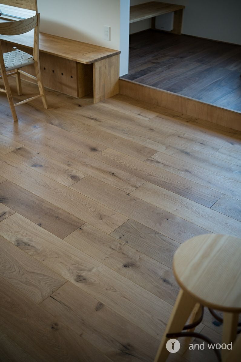 フレンチ オーク 節あり フローリング 施工例 アンドウッド 4