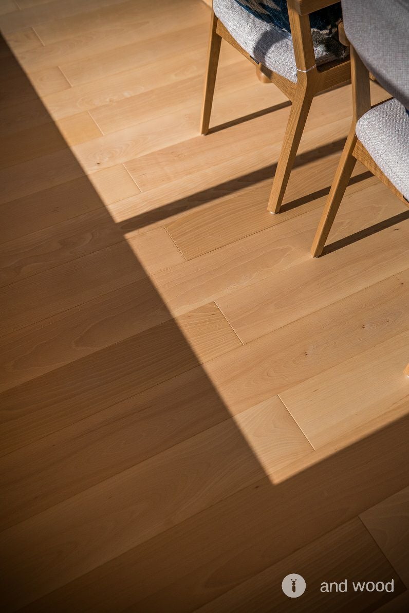 ジャーマンビーチ ブナ フローリング アンドウッド andwood 施工例 1