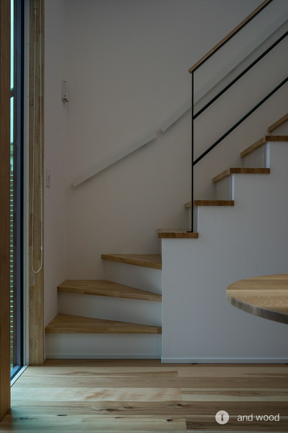 ヒッコリー ピーカン フローリング 幅広 プライウッド 新築 施工例 andwood アンドウッド 8