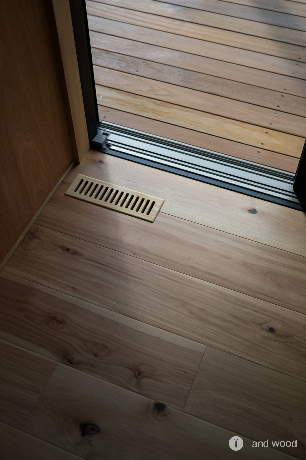 ヒッコリー ピーカン フローリング 新築 施工例 andwood アンドウッド 6