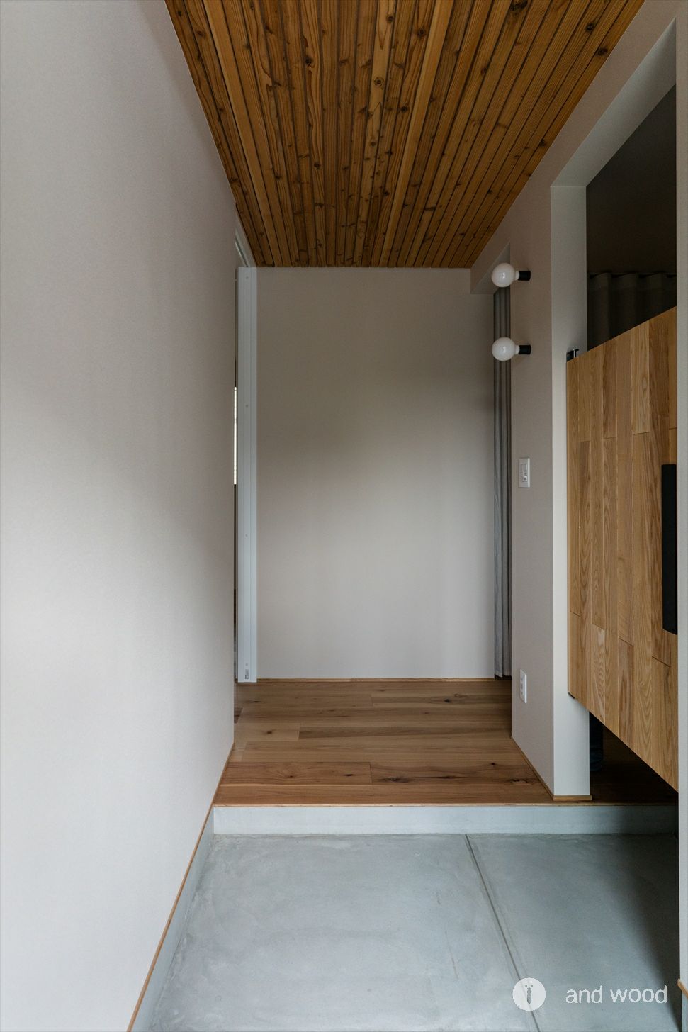 ヒッコリー ピーカン フローリング 新築 施工例 andwood アンドウッド 5