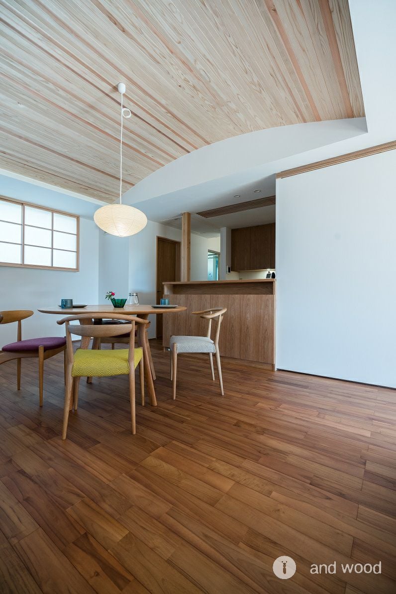 チーク ユニ フローリング 施工例 andwood アンドウッド 2