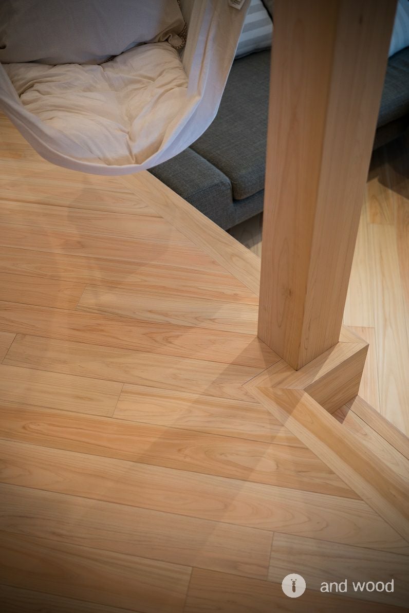 桧 ヒノキ フローリング 無節 アンドウッド 施工例 7