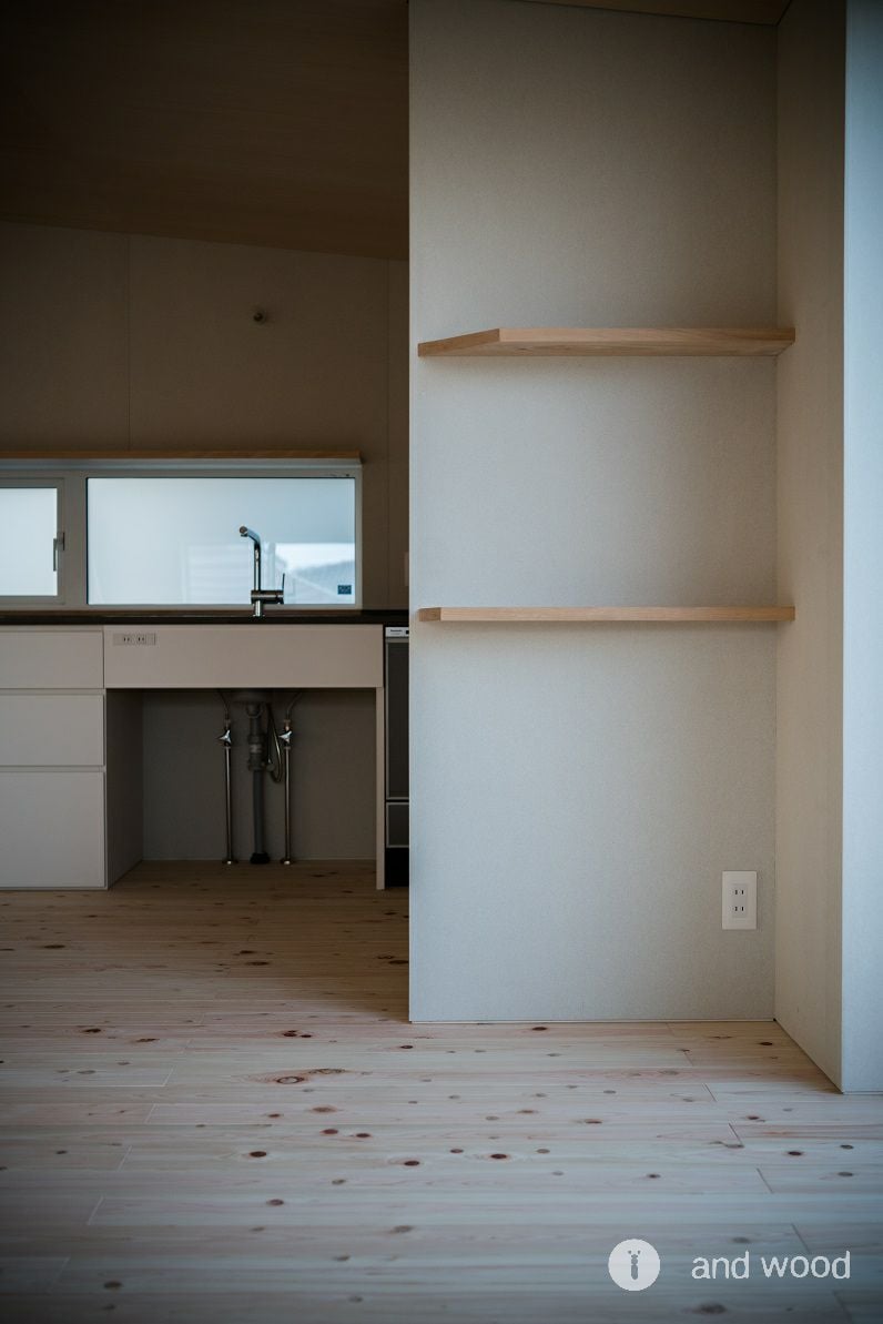 桧 ヒノキ 一枚もの 節あり フローリング andwood アンドウッド 施工例 4