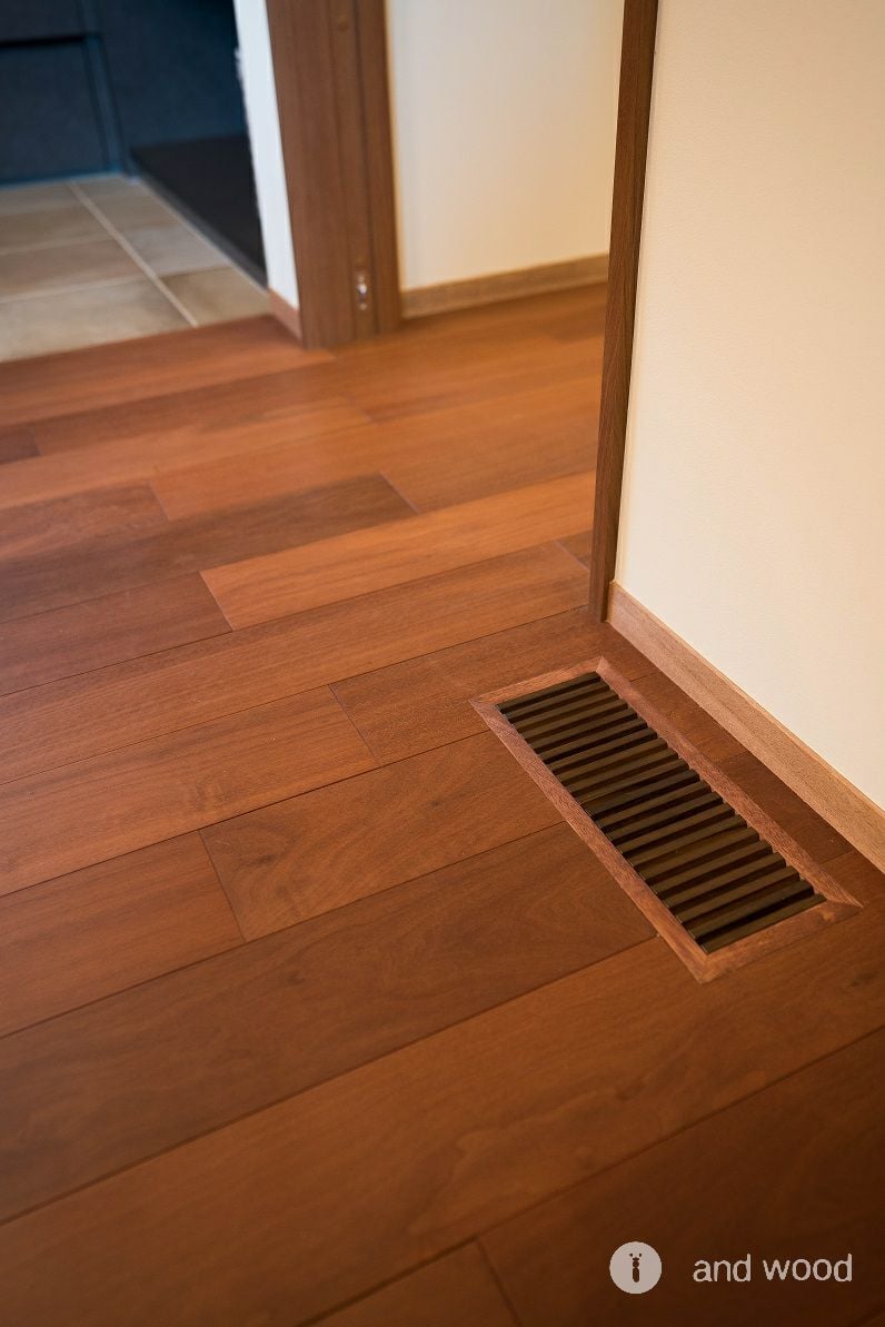 レッドローズウッド 無垢フローリング andwood アンドウッド 施工例