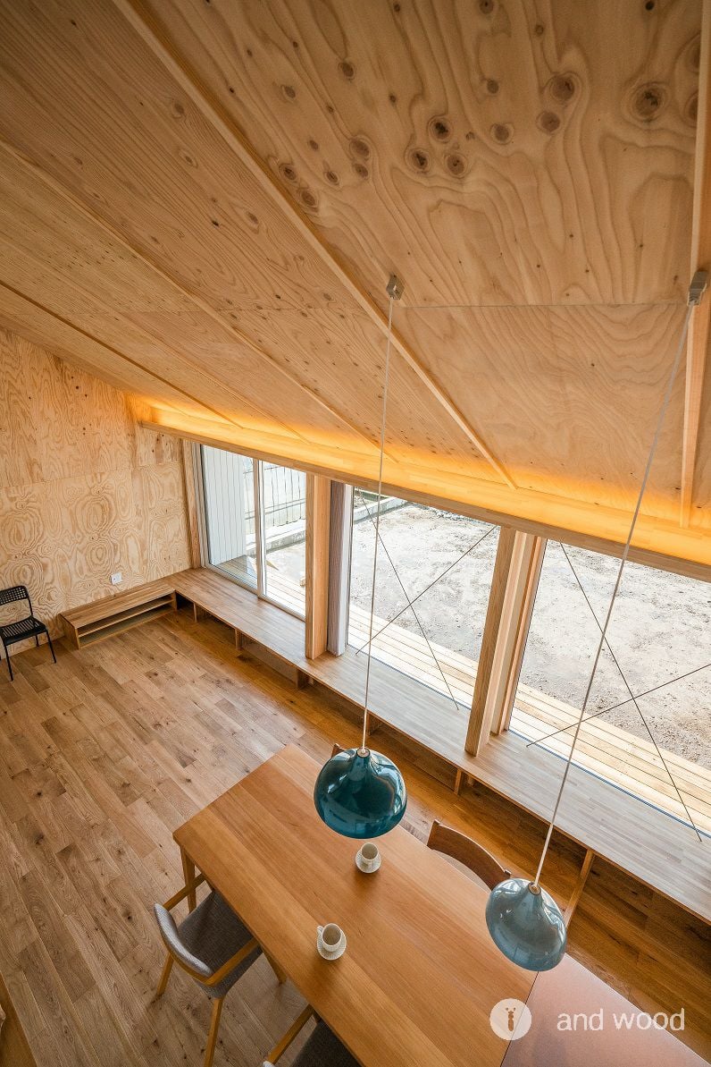 オーク 幅広 フローリング 施工事例 andwood アンドウッド 節有