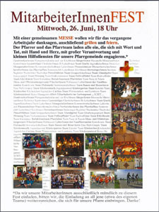 Einladung zum Mitarbeiterfest 2013