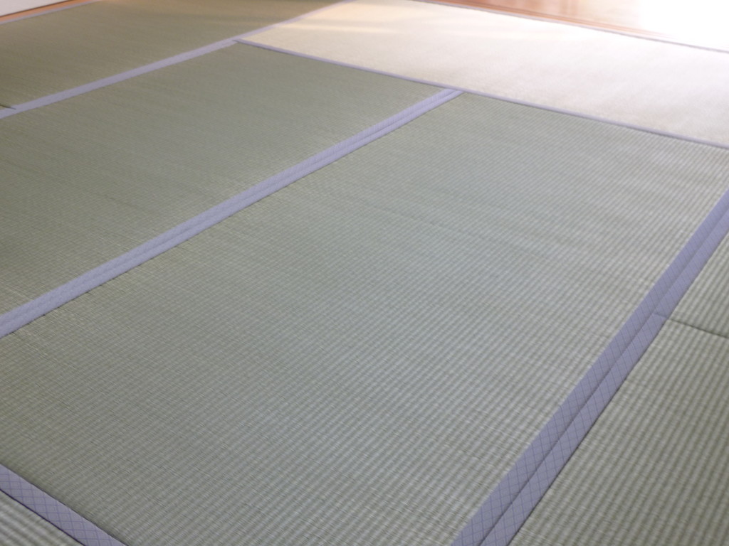 日光市のお客様宅施工例。。アオ畳表畳。