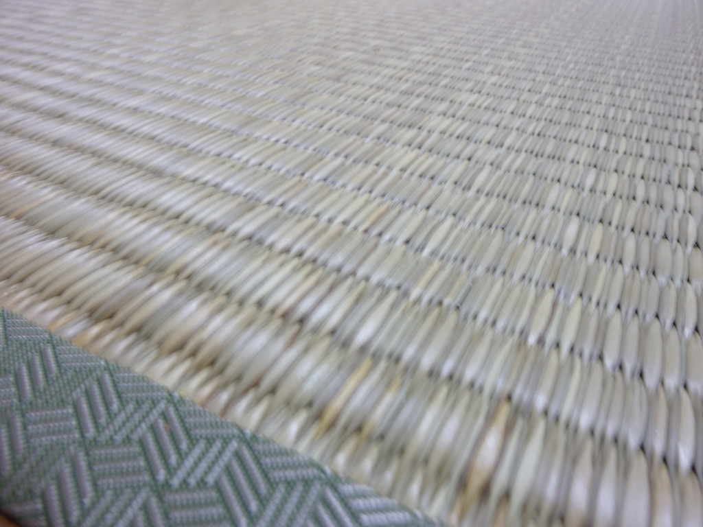 日光市土沢のお客様宅施工例。。ヤンバル畳。