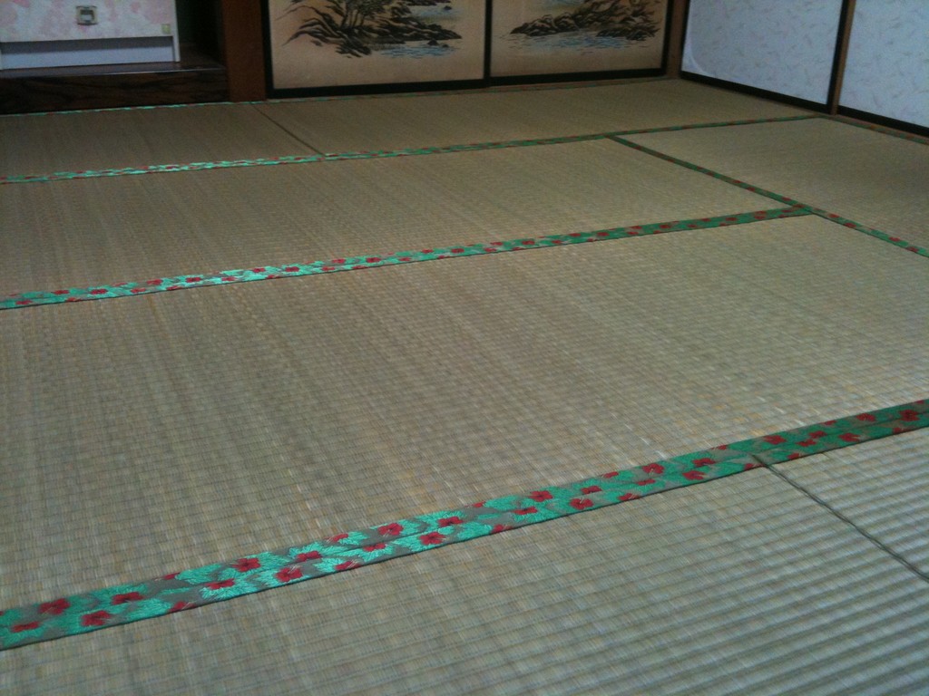 日光市足尾のお客様宅施工例。。ヤンバル畳。