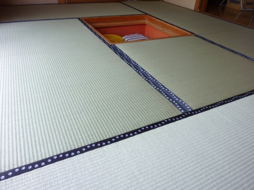 日光市のお客様宅施工例。。アオ畳表畳。