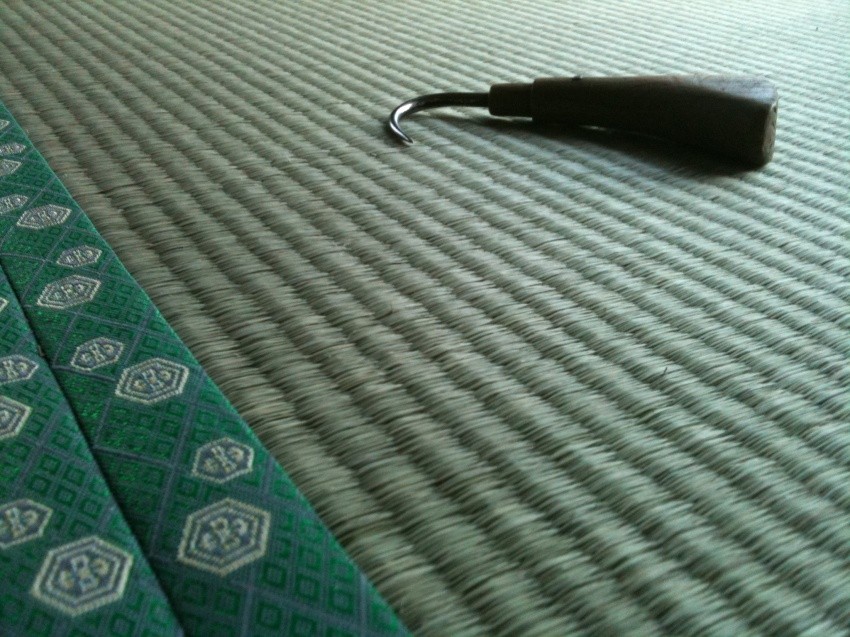 日光市のお客様宅施工例。。アオ畳表畳。