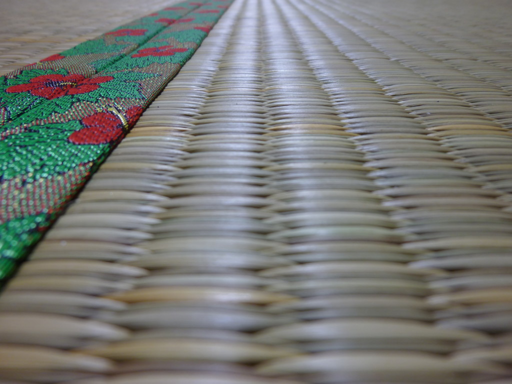 日光市足尾のお客様宅施工例。。ヤンバル畳表。