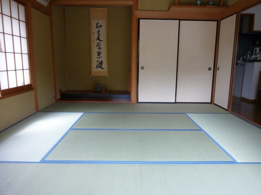 日光市のお客様宅施工例。。アオ畳表畳。