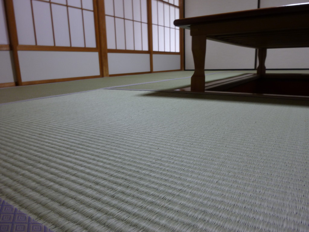 日光市のお客様宅施工例。。アオ畳表畳。