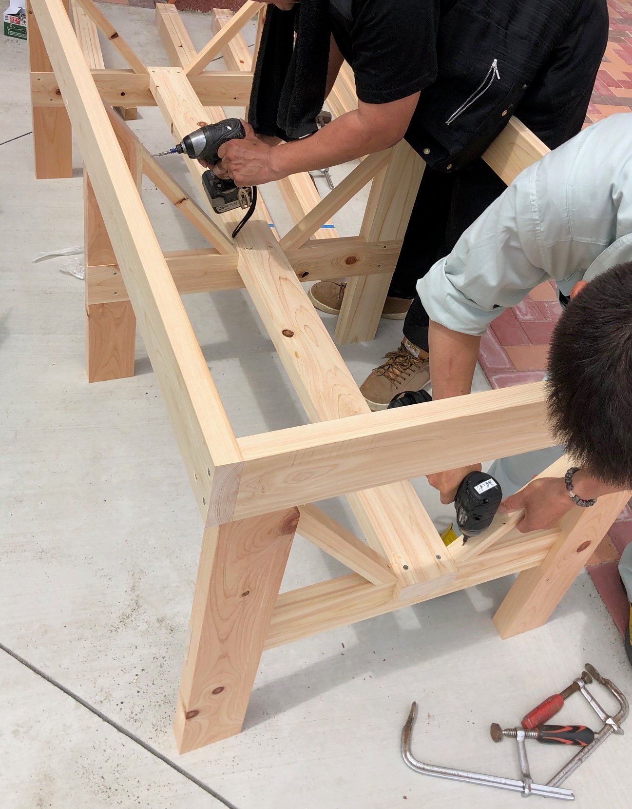 どんどん組み上げていきます