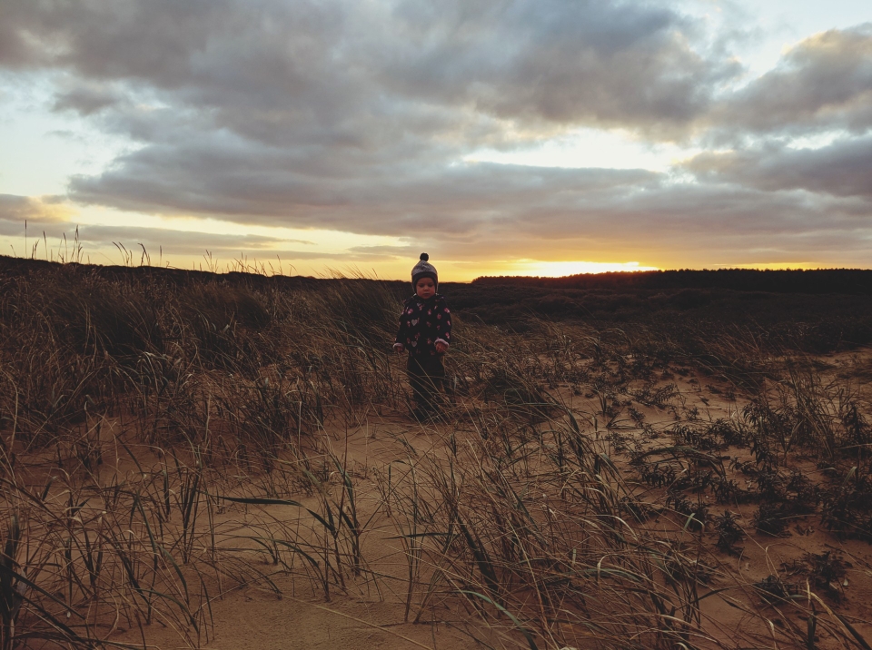 Johanna bei Sonnenaufgang