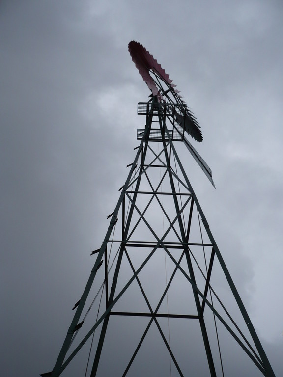 Windkraftanlage im Kiekeberg Museum