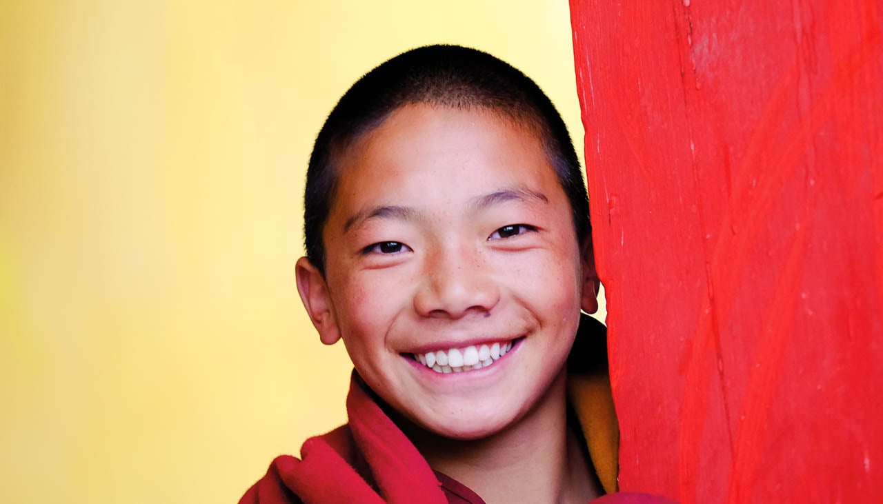 Tibetischer Mönchsnovize