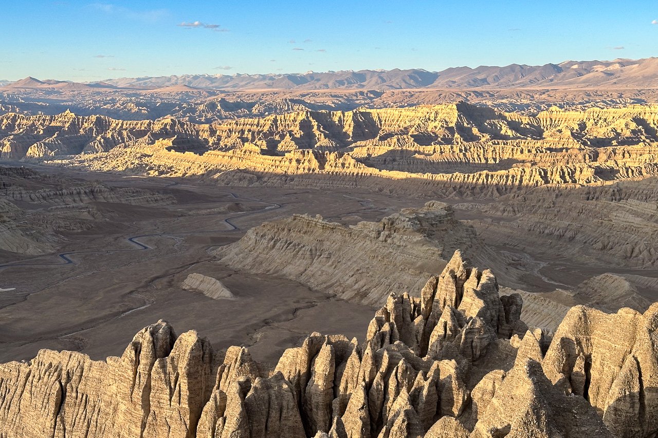 Ausblick über das ehemalige Königreich von Guge in Westtibet