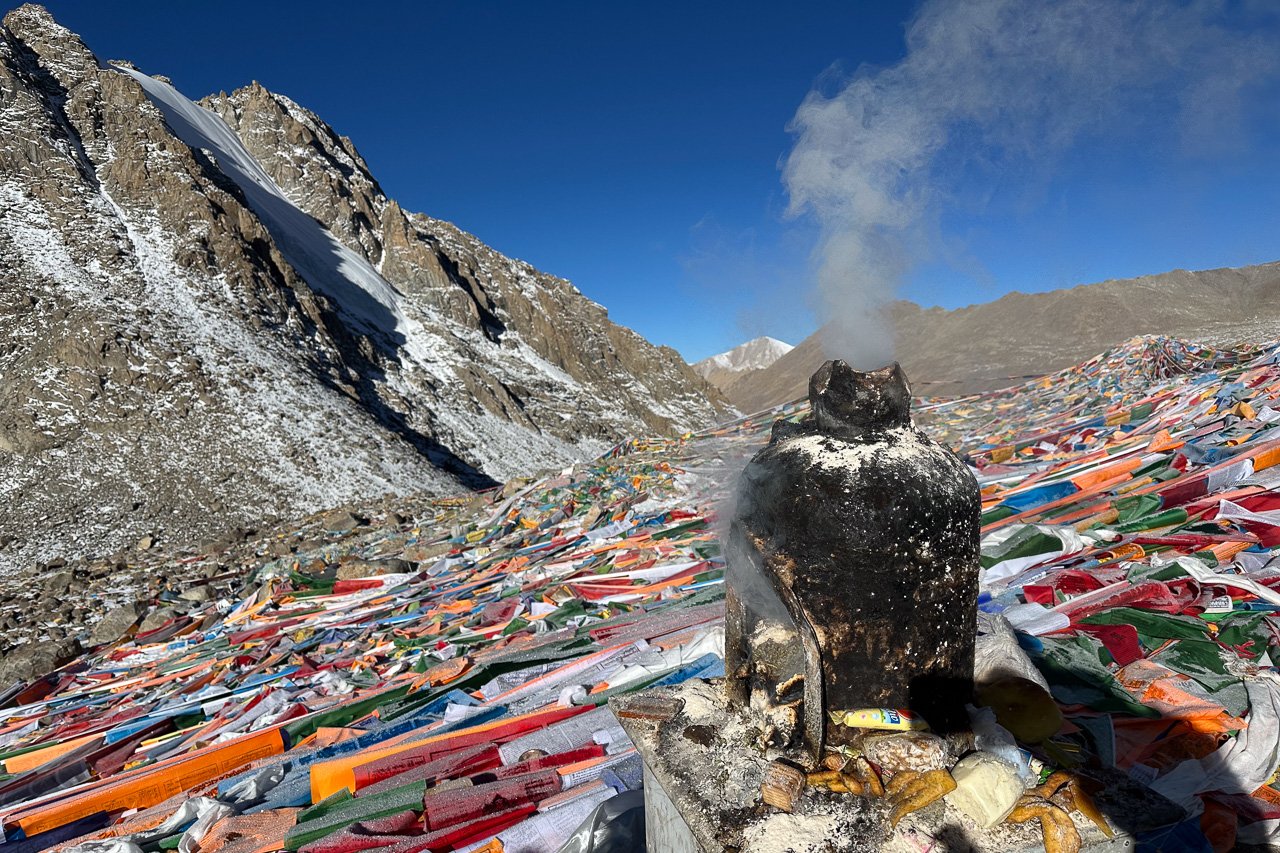 Passhöhe des 5650 Meter hohen Dolma La bei der Kailash-Umrundung