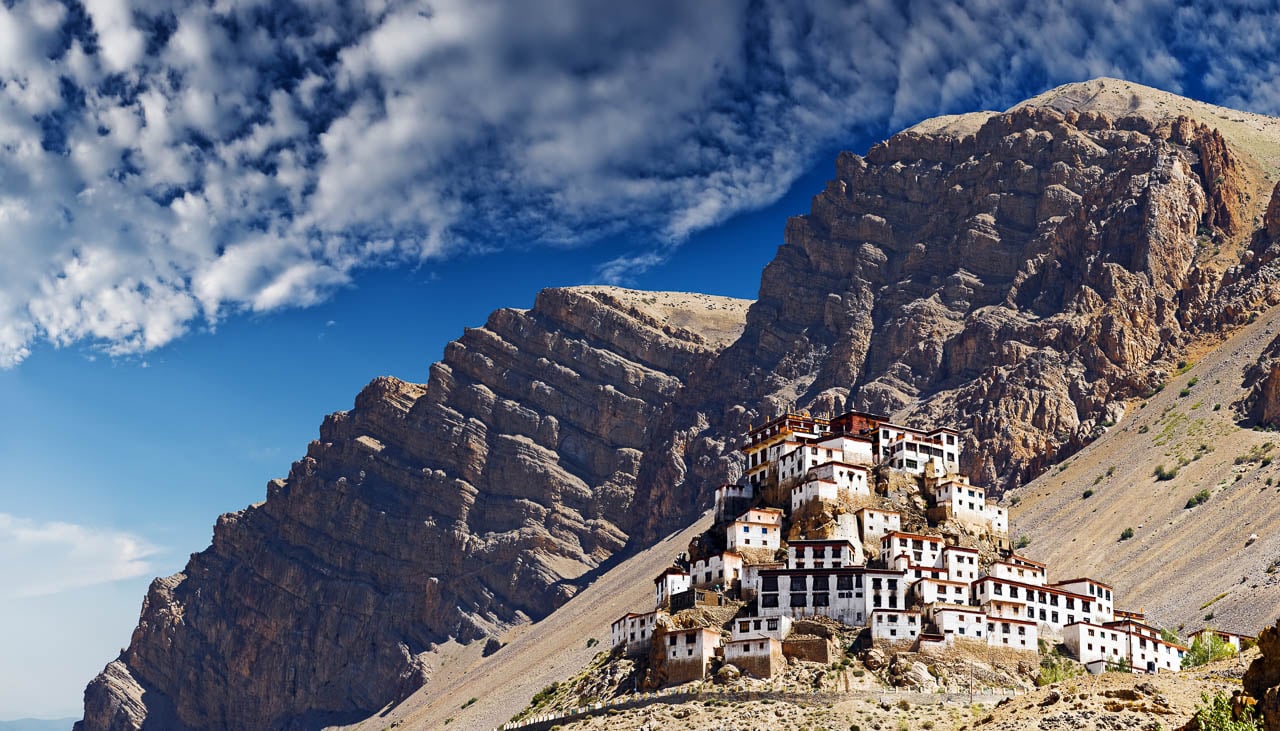 Kloster Kye in Spiti im Indischen Himalaya