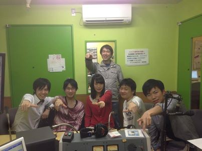 昨年度の「ハイラジ!」の収録で。いちばん右が川島くん