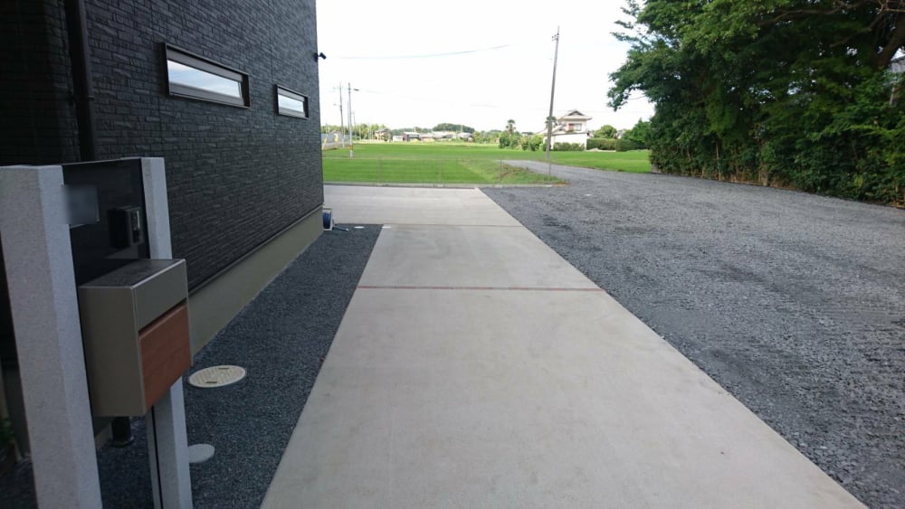 新築物件の外構工事をしました。