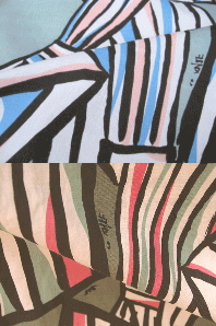 夢二式浴衣 結縁 カラー：緑・赤