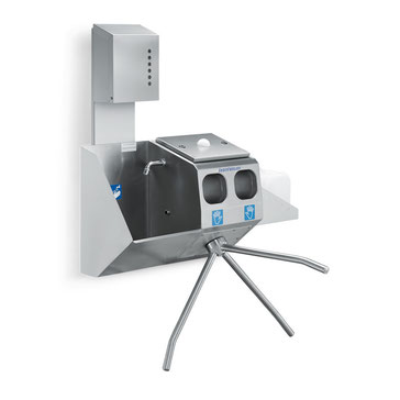 Eingangskontrolle mit Handwaschbecken ECO