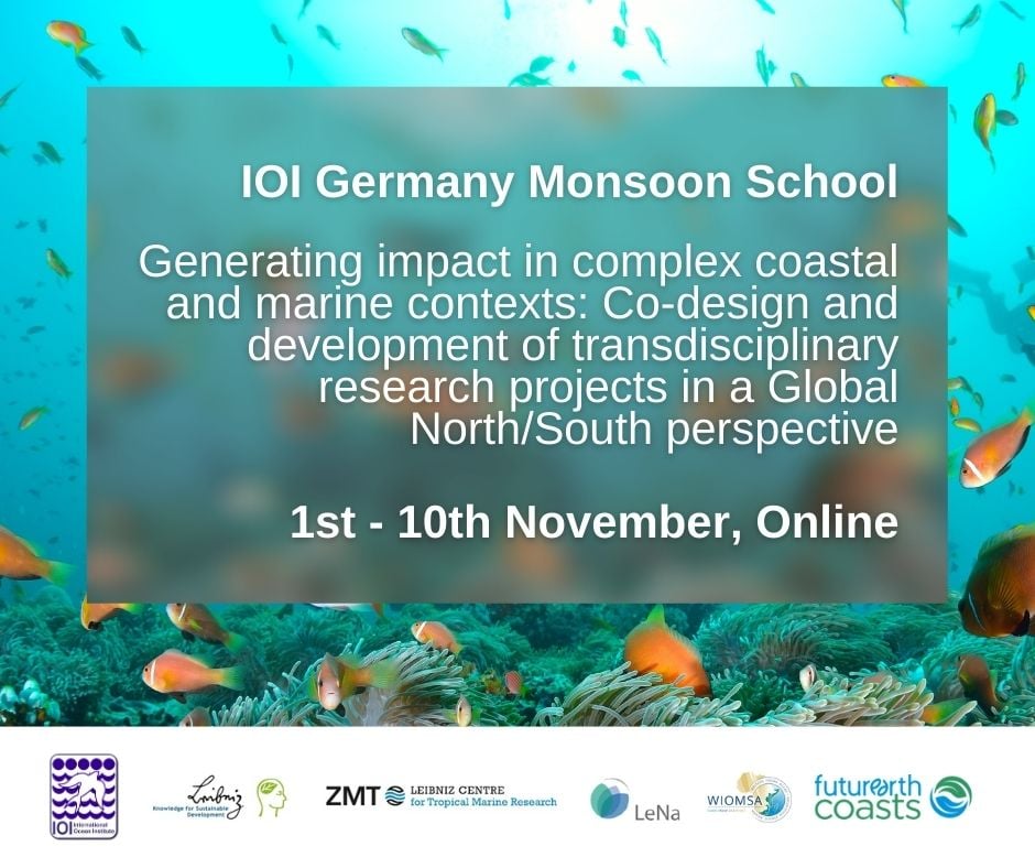 IOI Germany Monsoon School: Generating impact in complex coastal and marine contexts; Online 1 - 10 November 2023