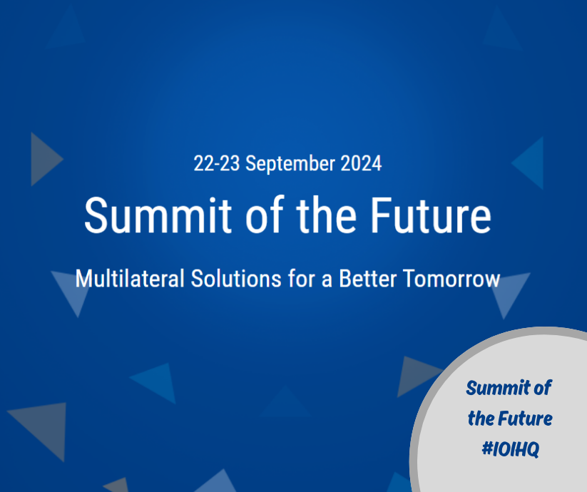 IOI is represented at the preparatory meetings for the UN Summit of the Future (September 2024); Geneva; January, February