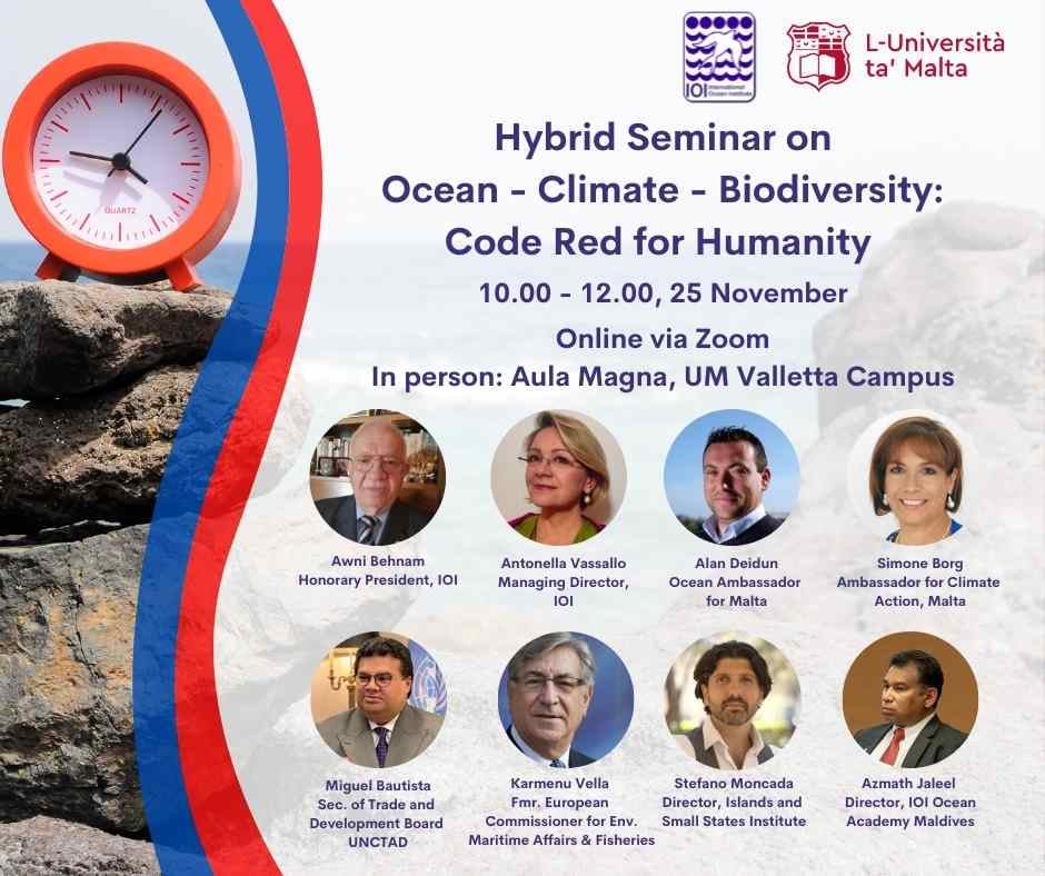 Hybrid Special Seminar: Ocean - Climate - Biodiversity: Code Red for Humanity