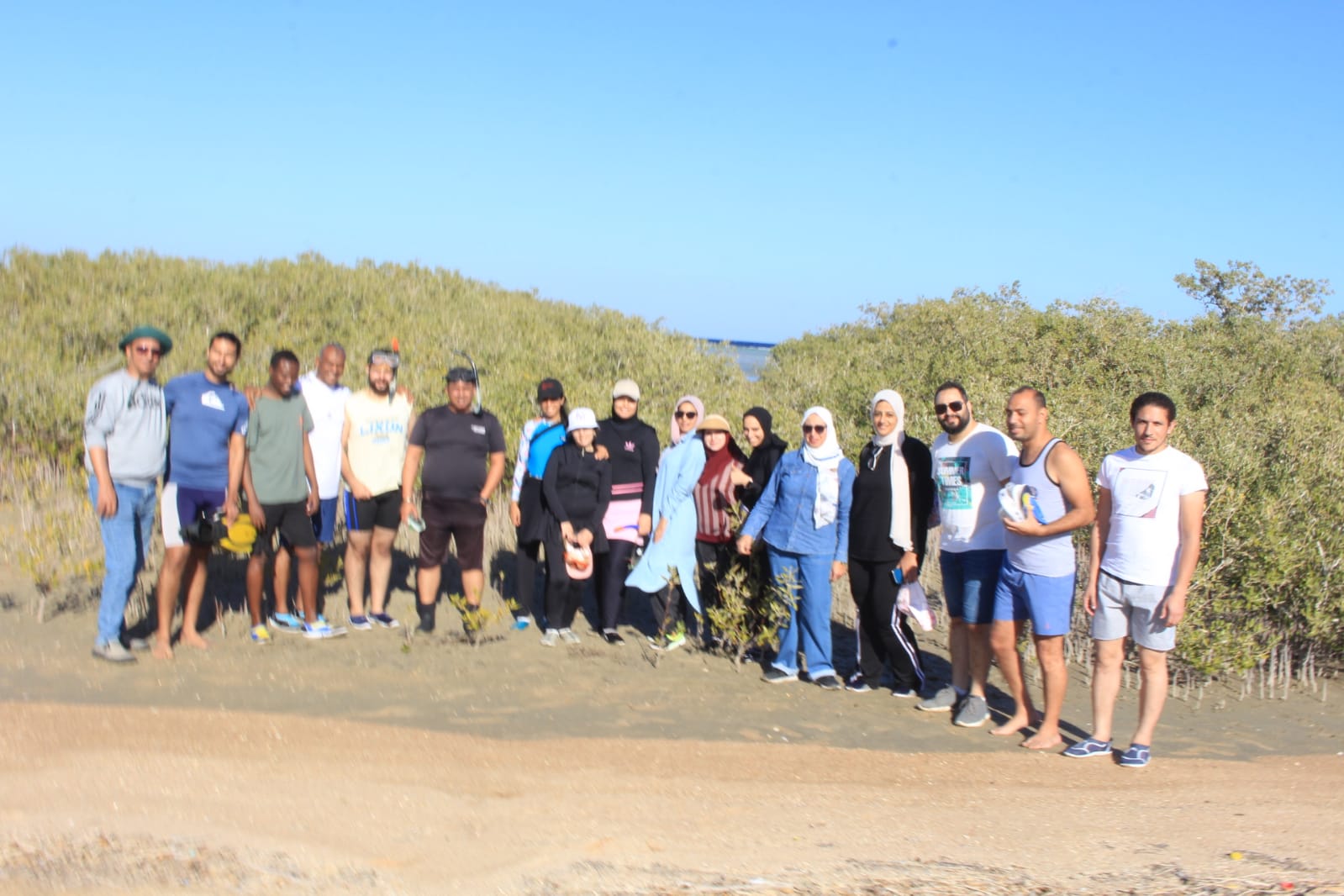 Participants during one of the field trips