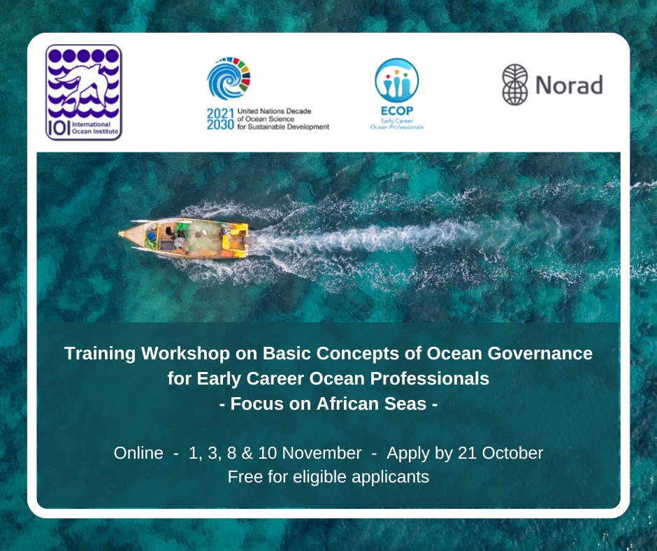 IOI Training Workshop on Basic Concepts of Ocean Governance for Early Career Ocean Professionals, with a focus on African Seas
