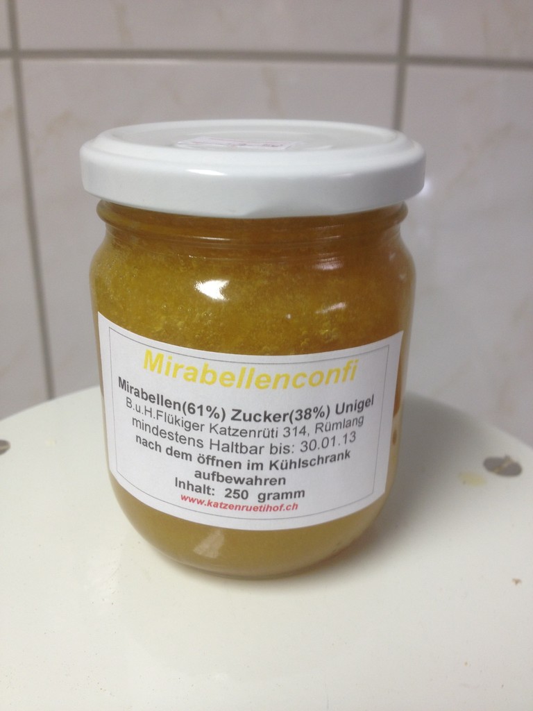 Mirabellenconfi  Nur in der Saison erhältlich