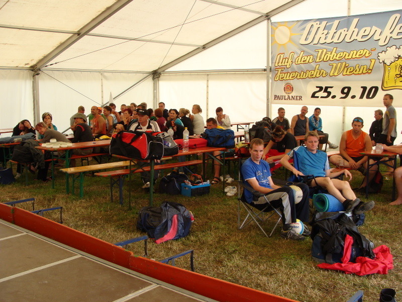 Vorbereitung zur Siegerehrung