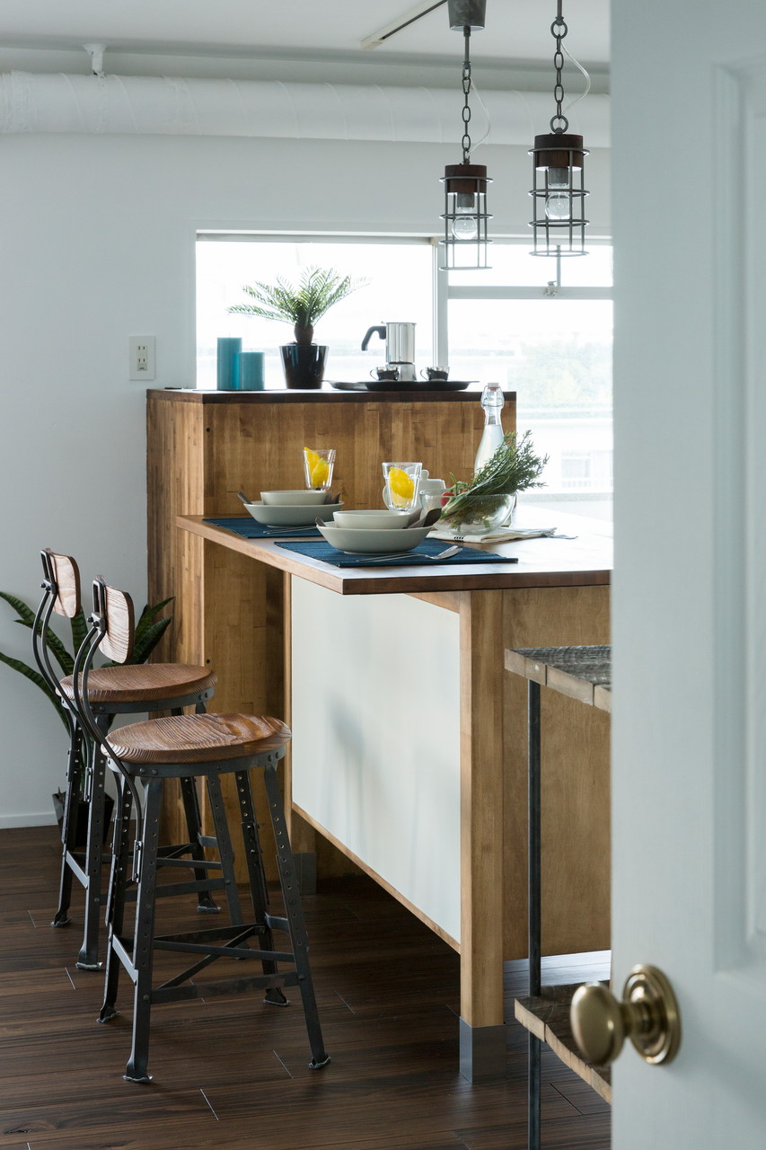 団地モデルルーム。朝はカフェのように。。