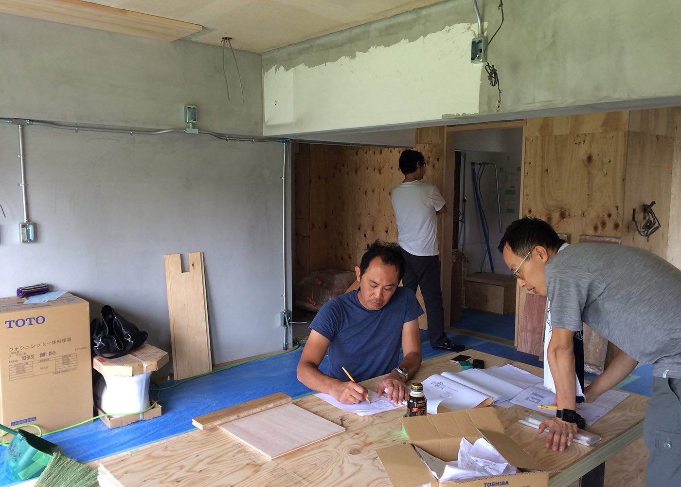 団地リノベ　設計者現地打合せ