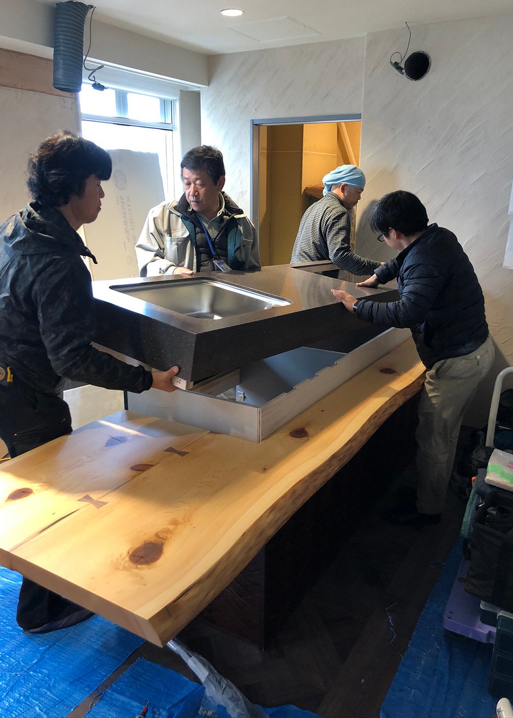 造作キッチン施工