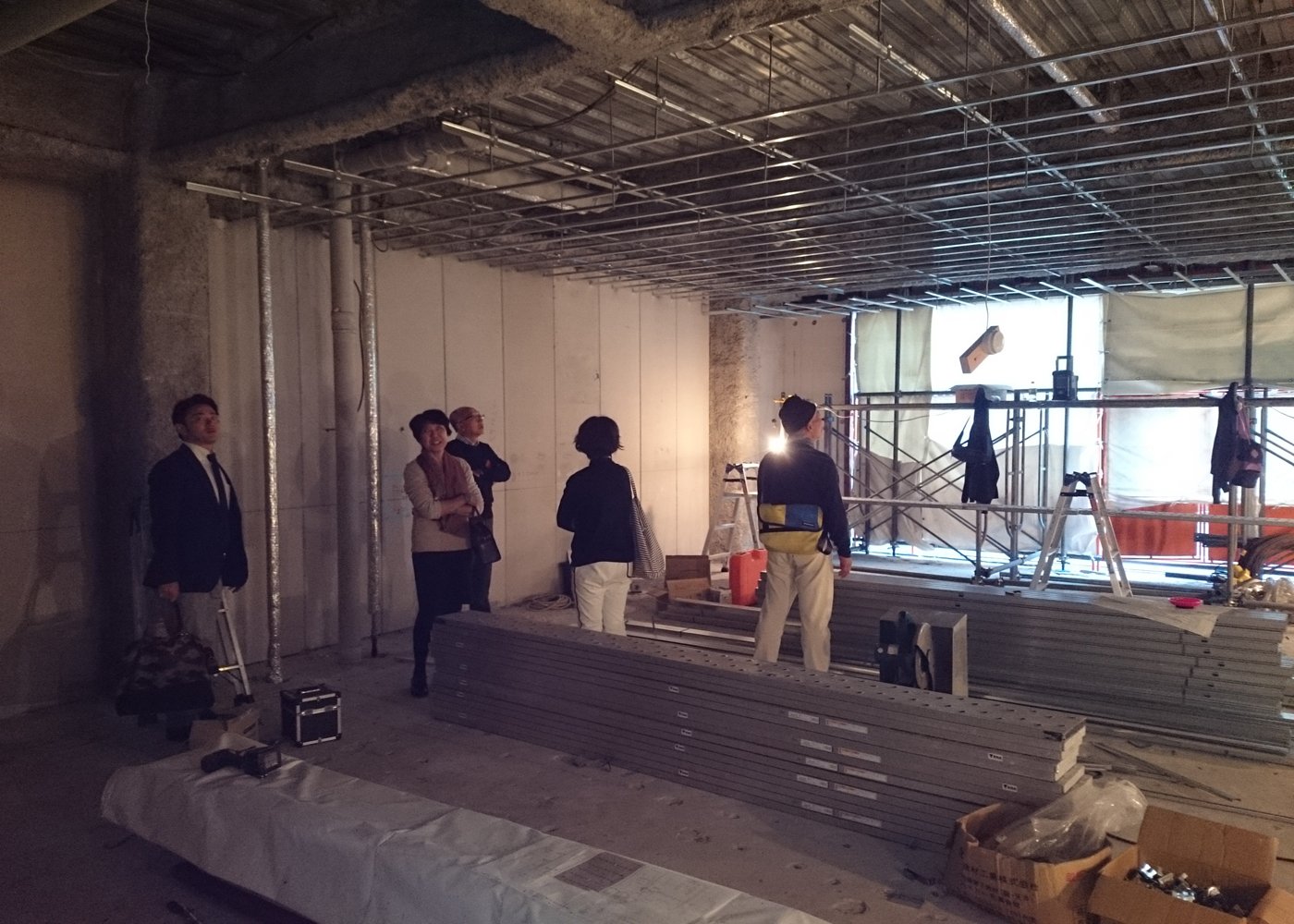 フィルメランジェ店舗施主現地確認。